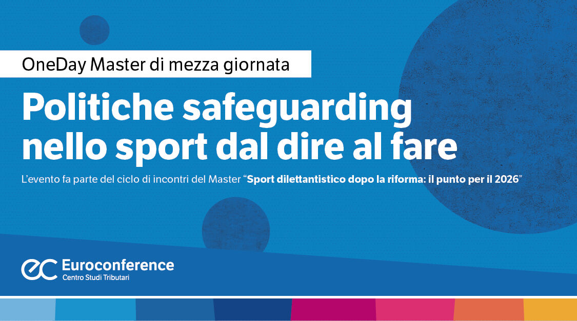 Immagine Politiche safeguarding nello sport dal dire al fare | Euroconference